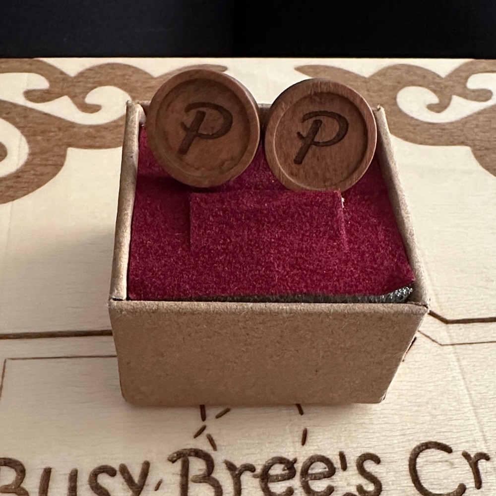 Monogrammed “P” Earrings